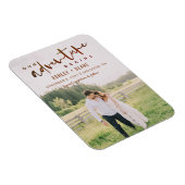 Rust Our Adventure fängt Save the Date Foto an Magnet (Rechte Seite)