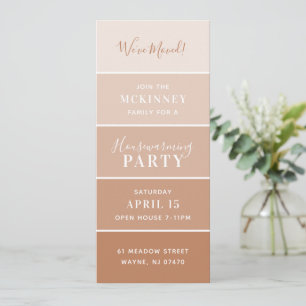 Rust Paint Swatch Card Party einladen Einladung