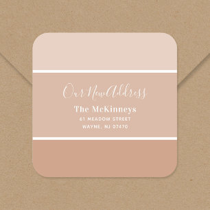 Rust Paint Swatch Neue Adresse Quadratischer Aufkleber