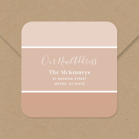 Rust Paint Swatch Neue Adresse Quadratischer Aufkleber