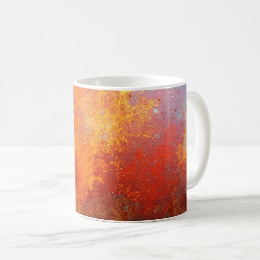 Rust Patina Burst Kaffeetasse (VorderseiteRechts)