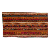 Rust Pattern Pillowcases – Stylish Bedroom Pillow  Kissenbezug (Rückseite-Rechts)