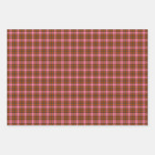 Rust Pink Plaid Tartan Retro Color Geschenkpapier Set (Vorderseite 2)