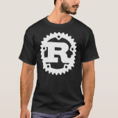Rust Programming Language Logo White and Dark Clas T-Shirt (Vorderseite)