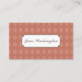 Rust Raute Business Card Visitenkarte (Vorderseite)