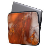 Rust Realm Fraktal und Gold Laptopschutzhülle (Vorderseite Links)