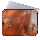 Rust Realm Fraktal und Gold Laptopschutzhülle (Vorderseite)