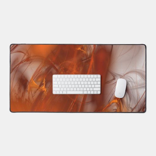 Rust Realm Fraktal und Gold Schreibtischunterlage (Tastatur & Maus)