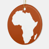 Rust Red Audacious Africa Keramikornament (Links)