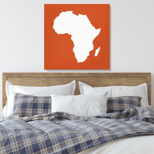 Rust Red Audacious Africa Leinwanddruck (Insitu (Schlafzimmer))