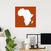 Rust Red Audacious Africa Poster (Heimbüro)