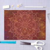 Rust Red Mandala Gold Glam Moderner Chic Seidenpapier (Handwerk)