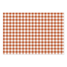 Rust Red Plaid Gingham