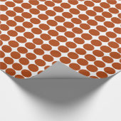 Rust Red Safari Dot Geschenkpapier (Ecke)