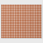 Rust Red Safari Dot Geschenkpapier (Flach)