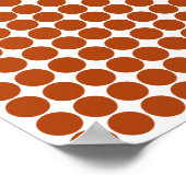 Rust Red Safari Dot Poster (Ecke)