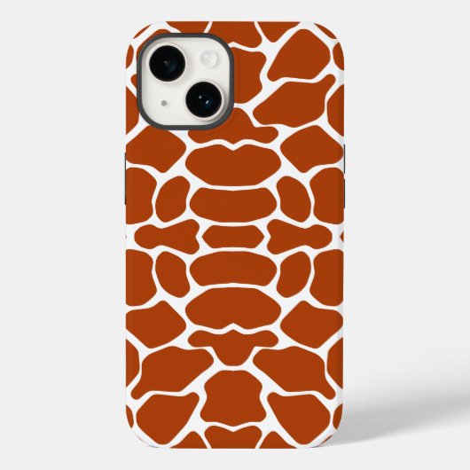 Rust Red Safari Giraffe Case-Mate iPhone Hülle (Rückseite)