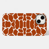 Rust Red Safari Giraffe Case-Mate iPhone Hülle (Rückseite (Horizontal))