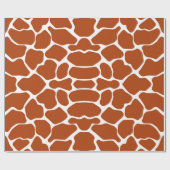 Rust Red Safari Giraffe Geschenkpapier (Flach)