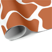 Rust Red Safari Giraffe Geschenkpapier (Rolleneckpunkt)