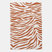 Rust Red Safari Zebra Geschirrtuch (Vertikal)