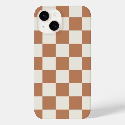 Rust Retro Karo Case-Mate iPhone Hülle (Rückseite)