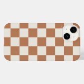 Rust Retro Karo Case-Mate iPhone Hülle (Rückseite (Horizontal))