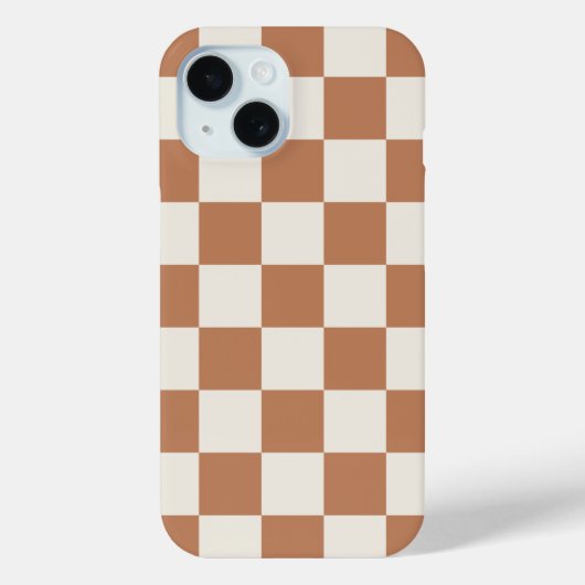 Rust Retro Karo Case-Mate iPhone Hülle (Rückseite)