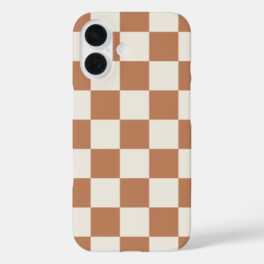 Rust Retro Karo Case-Mate iPhone Hülle (Rückseite)