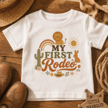 Rust Rodeo Erster Geburtstag Unisex T-Shirt | Neut