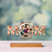 Rust Rose Custom Photo Mother's Day Gift Acrylschild (Neutral)