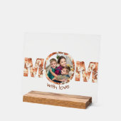 Rust Rose Custom Photo Mother's Day Gift Acrylschild (Winkel)