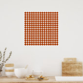 Rust Safari Dot Poster (Küche)
