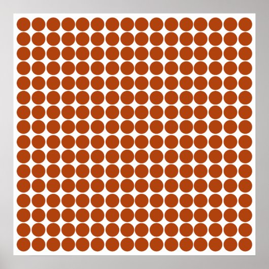 Rust Safari Dot Poster (Vorne)