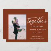 Rust Script besser zusammen Minimales einfaches Fo Save The Date (Vorne/Hinten)