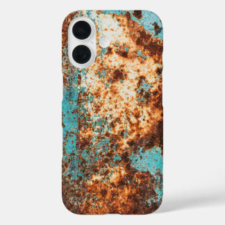 Rust Style and Blue Patina iPhone 16 Hülle
