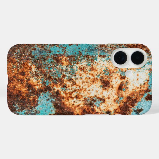 Rust Style and Blue Patina Case-Mate iPhone Hülle (Rückseite (Horizontal))