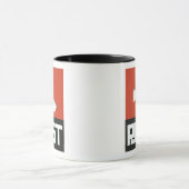 RUST Symbol Clear (auf Red Shadows) Tasse (Zentrum)
