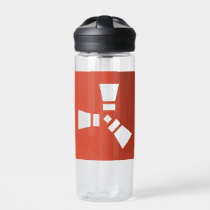 RUST Symbol Clear (rot) Trinkflasche