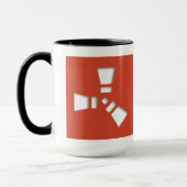 RUST Symbol Red auf Clear Shadowing Tasse (Links)