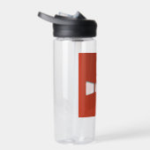 RUST Symbol Red auf Clear Shadowing Trinkflasche (Rechts)