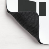 RUST-Symbol schwarz auf Clear (Clear) Mousepad (Ecke)