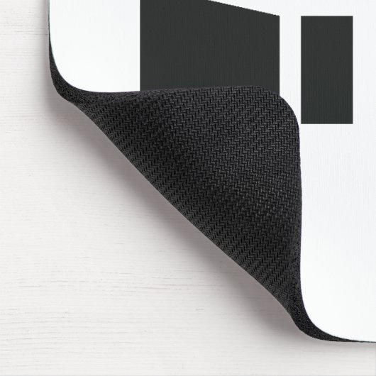 RUST-Symbol schwarz auf Clear (Clear) Mousepad (Ecke)