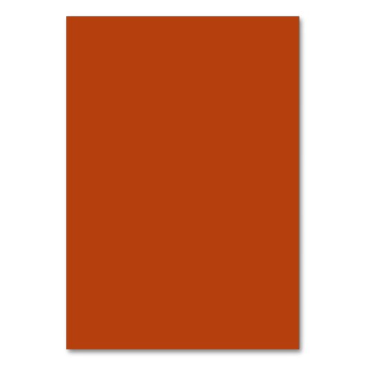 Rust-Table-Karte Tischnummer (Vorderseite)