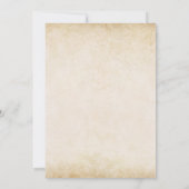 Rust Terracotta Blume Burnt Orange Hochzeit im Her Save The Date (Rückseite)