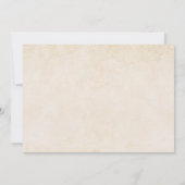 Rust Terracotta Blume Burnt Orange Hochzeit im Her Save The Date (Rückseite)