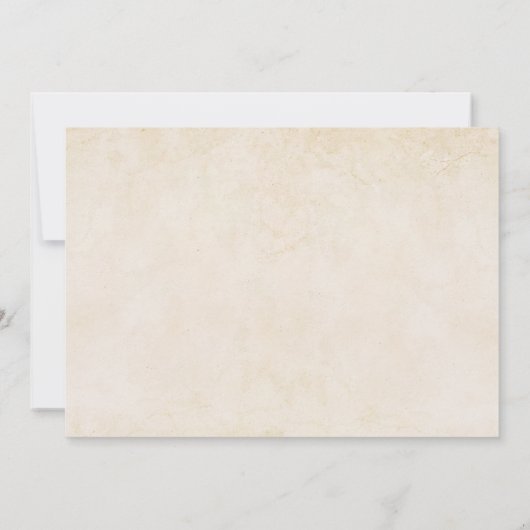 Rust Terracotta Blume Burnt Orange Hochzeit im Her Save The Date (Rückseite)