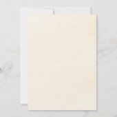 Rust Terracotta Blume Erntedank Abendessen Einladung (Rückseite)