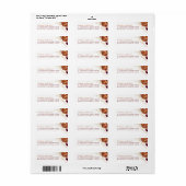 Rust Terracotta Blume und Pampas Grass Fall (Vorne)