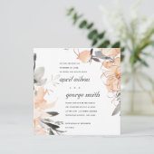 RUST TERRACOTTA BROWN FLORAL WIR GEBEN DIE KNOCHKA DANKESKARTE (Stehend Vorderseite)